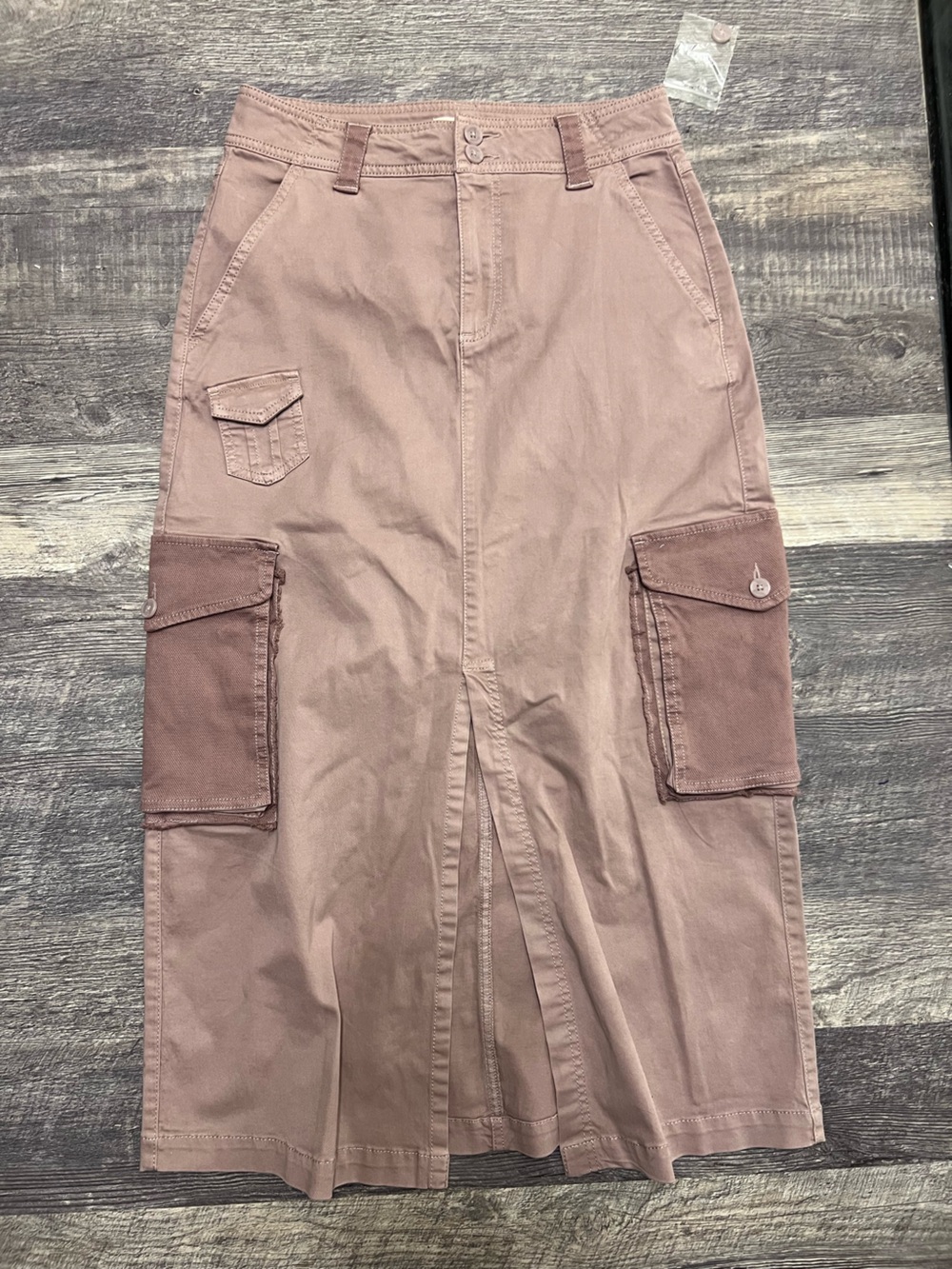 SO Dusty Mauve Cargo Maxi Skirt
